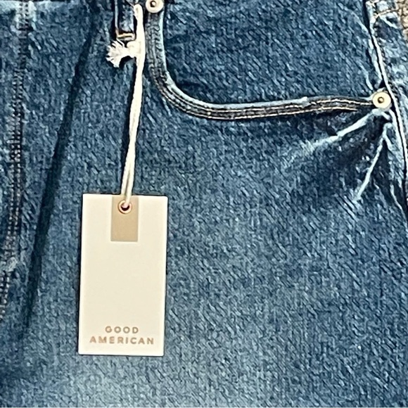 Good‎ American Good Classic Raw Hem High Rise Slim Comfort Stretch Denim Size 15 - Picture 7 of 12